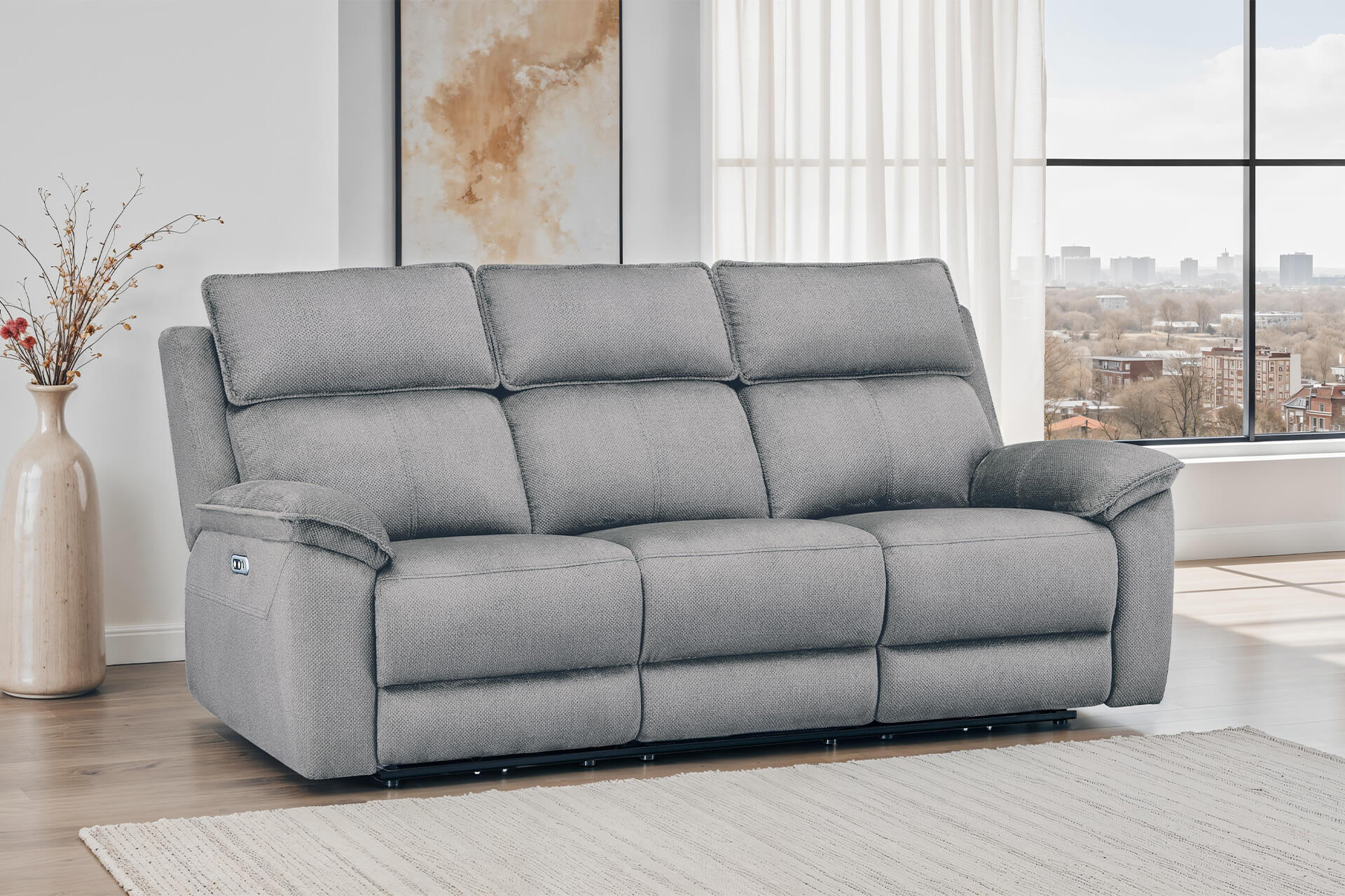 Bowie 3 Seater Electric Recliner