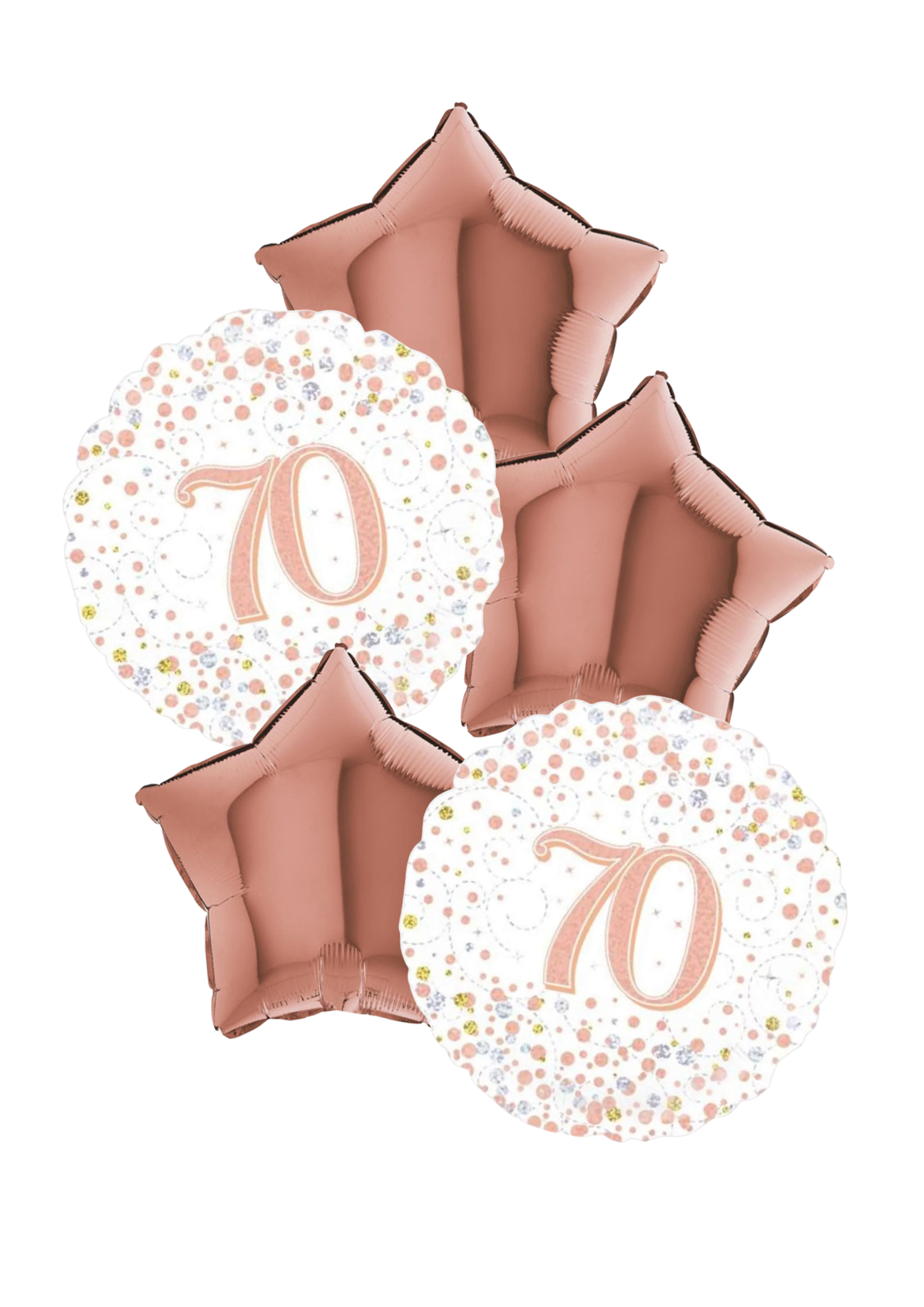 70th Birthday Bouquet Rose Gold