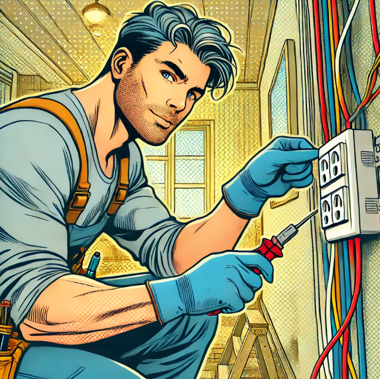 Electricity work image
