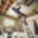 man installing plafon/acoustic ceiling image