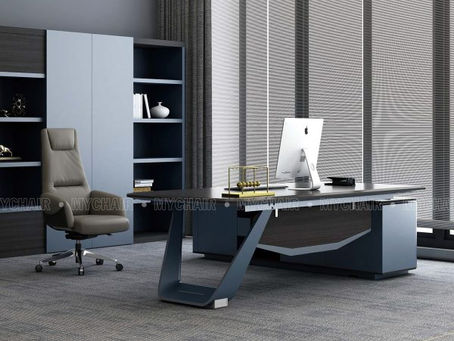 Bàn chân sắt mặt gỗ chắc chắn làm nổi bật không gian làm việc của bạn