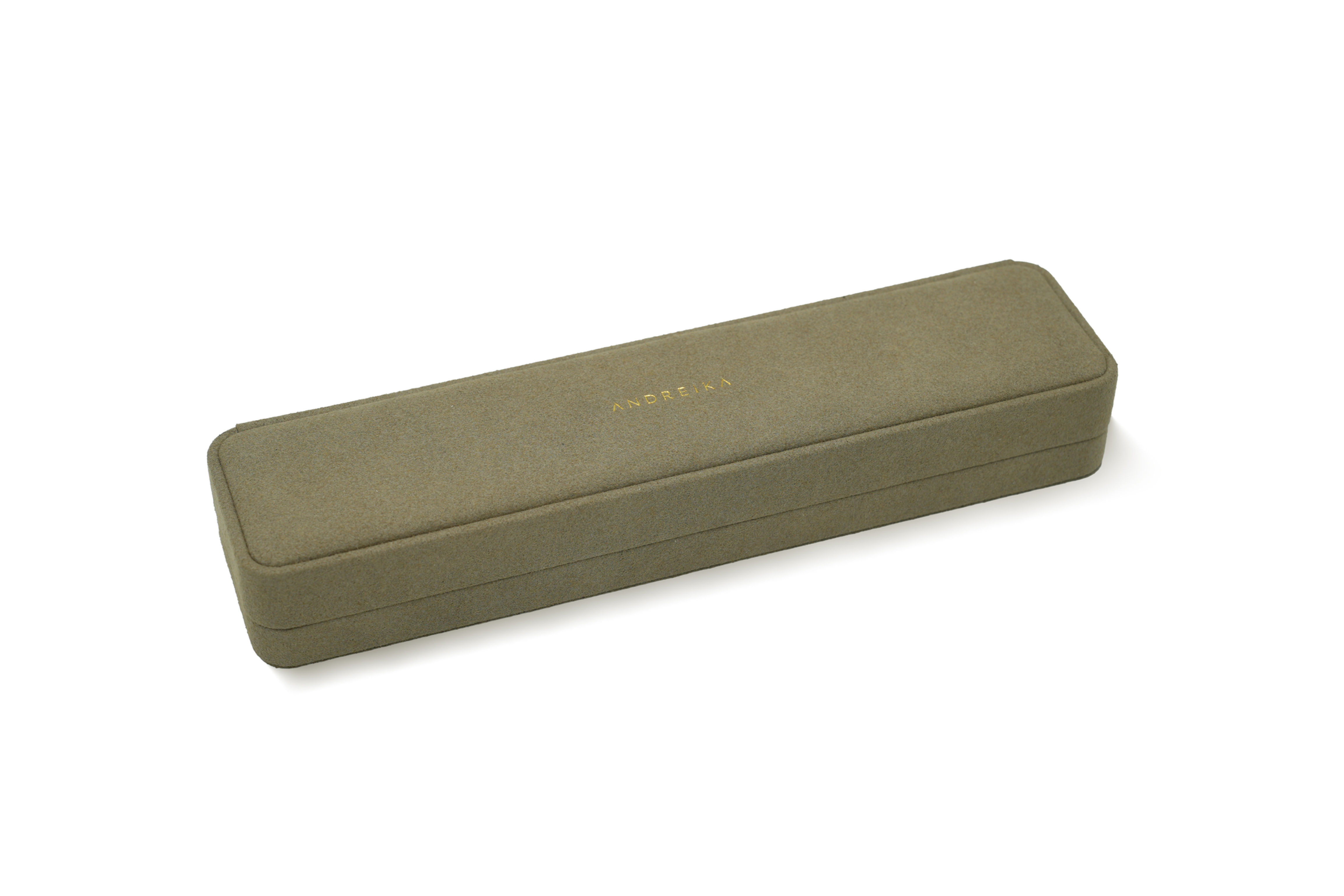 Sage Suede Long Jewellery Box