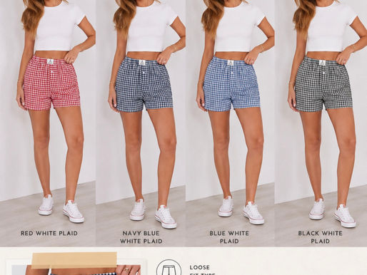 Cute & Comfy Gingham Shorts for Summer