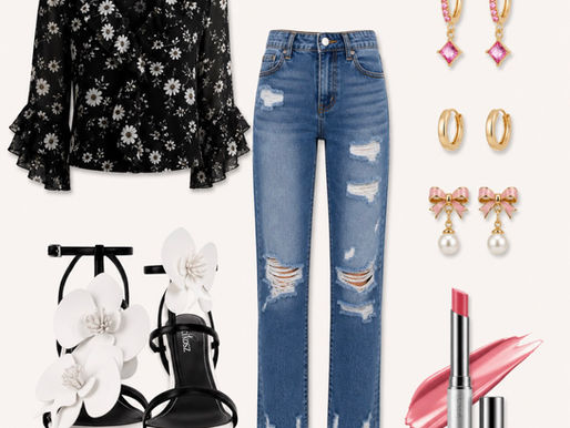 Chic Florals & Denim: An Easy Outfit That Looks So Put Together
