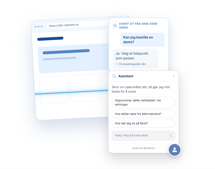 Nå kan du enkelt teste BlueSearch på ditt nettsted