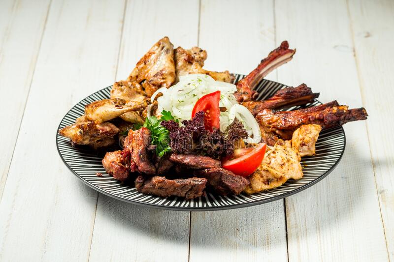 Arranged Food and Objects