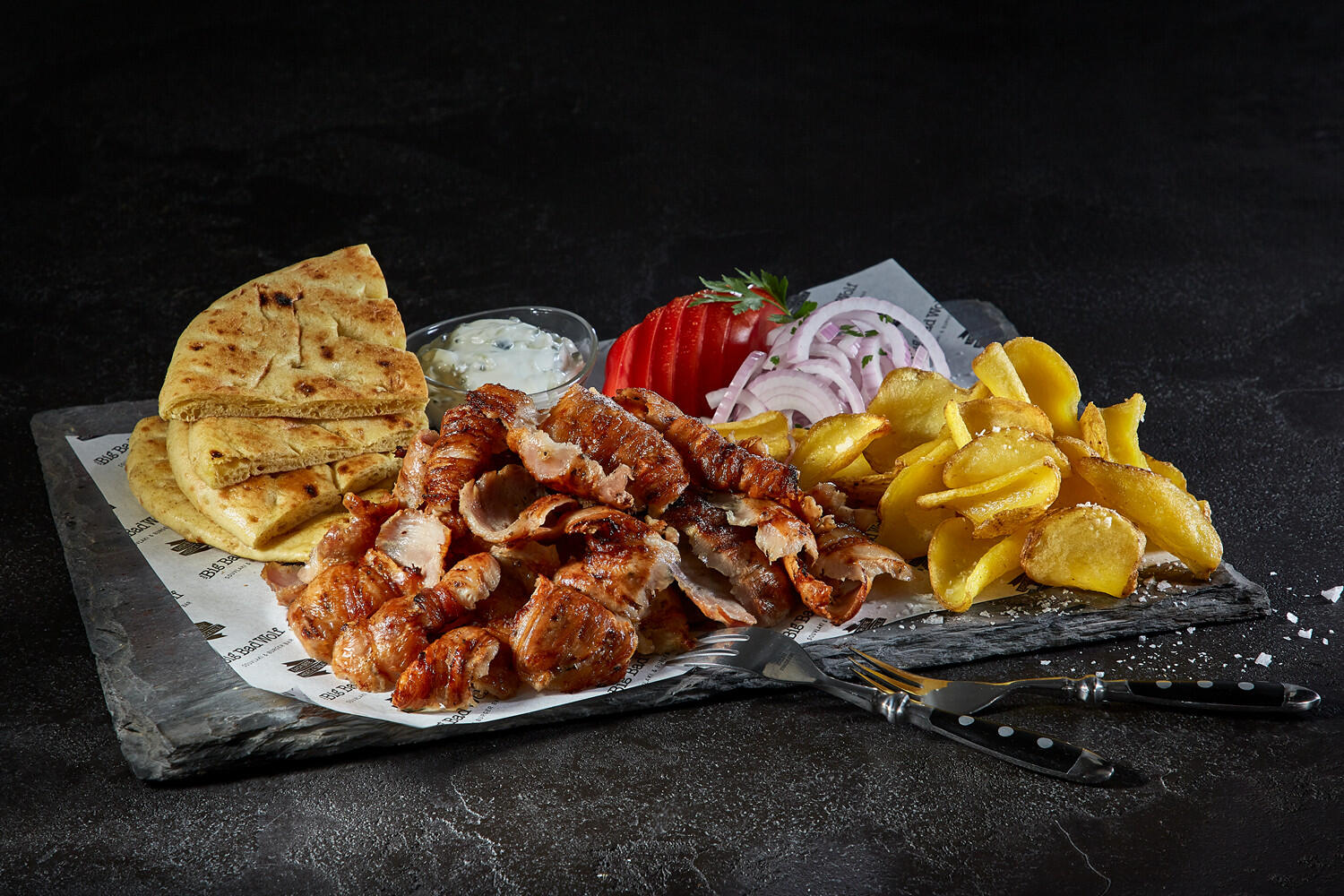 Arranged Food and Objects