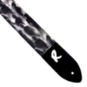 Phantasm and Shadow Guitar Strap - Black White Guitar Strap-Ghost Guitar Strap