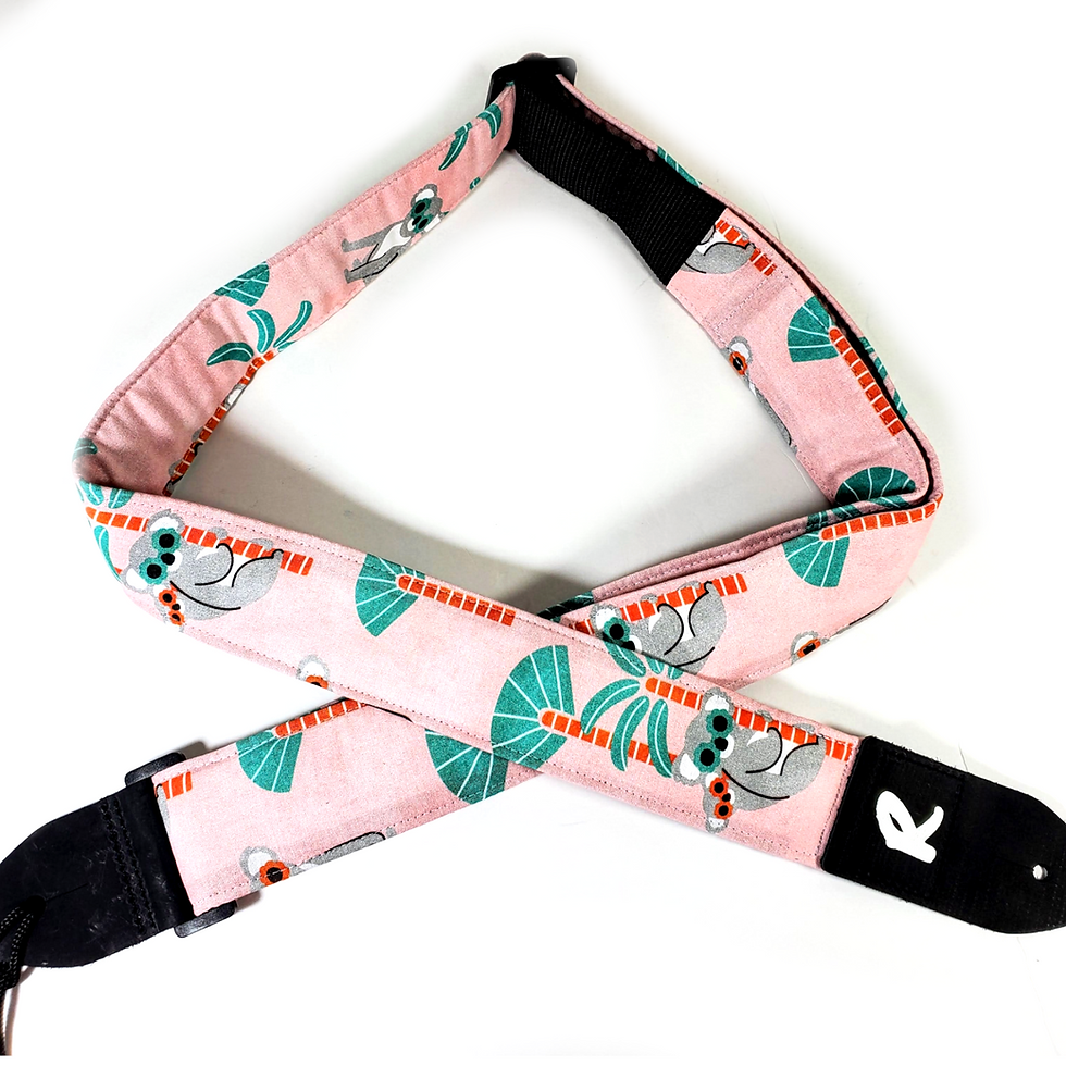 Thumbnail: Koala Sunglasses Guitar Strap -Kowala Guitar Strap-Koala in Tree Guitar Strap