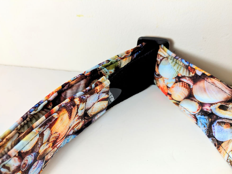 Thumbnail: Shell Guitar Strap - Sea Shell Guitar Strap- Beach Guitar Strap -