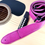 Thumbnail: Magenta Premium Leather Guitar Strap- Bright Purple Leather Guitar Strap