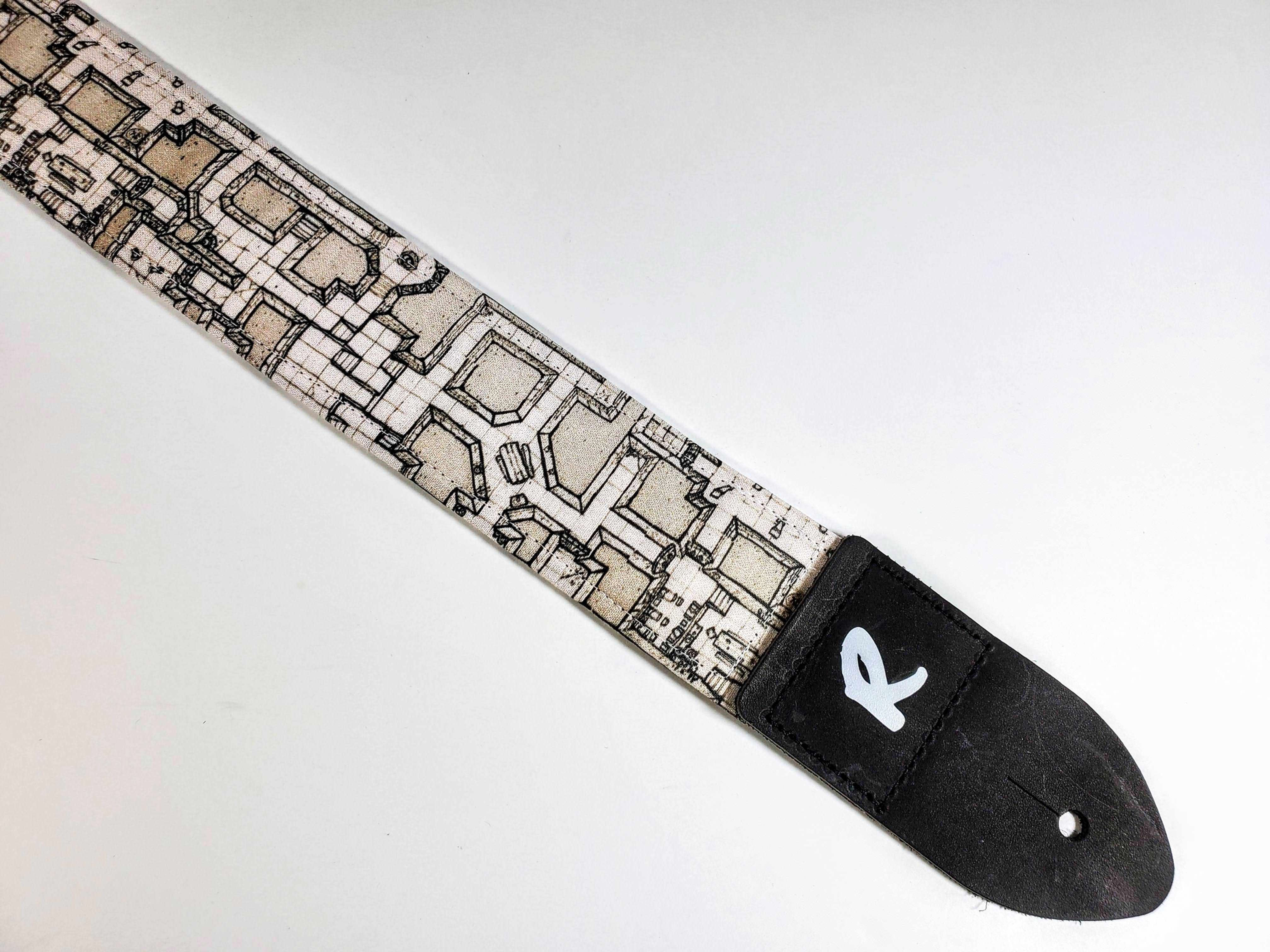 Dungeon Master Guitar Strap - Board Game Guitar Strap- Role Playing Game Guitar
