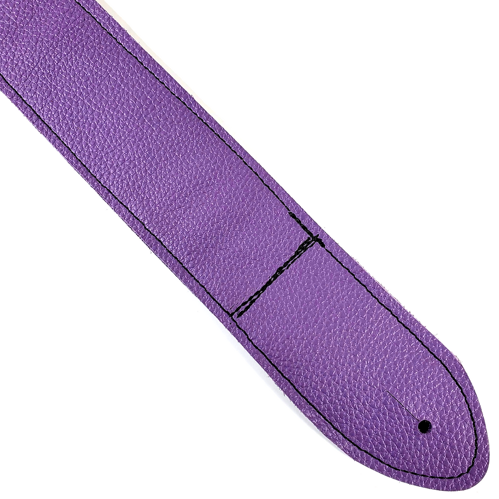 Thumbnail: Purple Premium Leather Guitar Strap- Purple Leather Guitar Strap-100% Leather