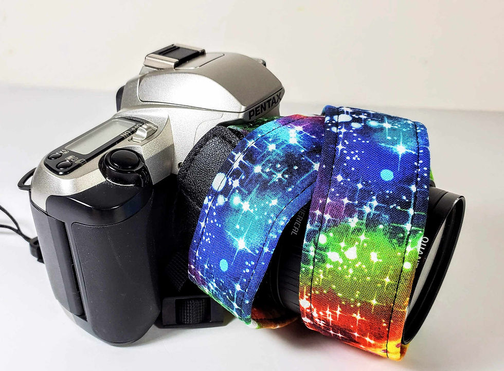 Thumbnail: Rainbow Galaxy Camera Strap - Colorful Galaxy Camera Strap -Double Padded