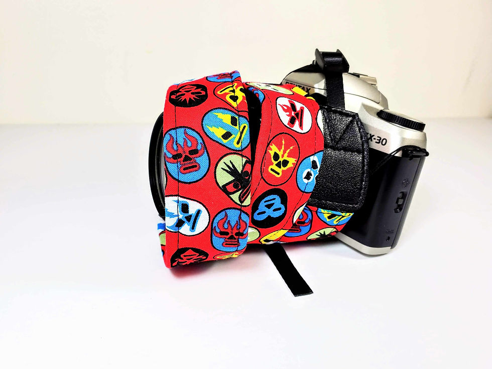 Thumbnail: Luchador Camera Strap - Lucha Libre Camera Strap - Double Padded