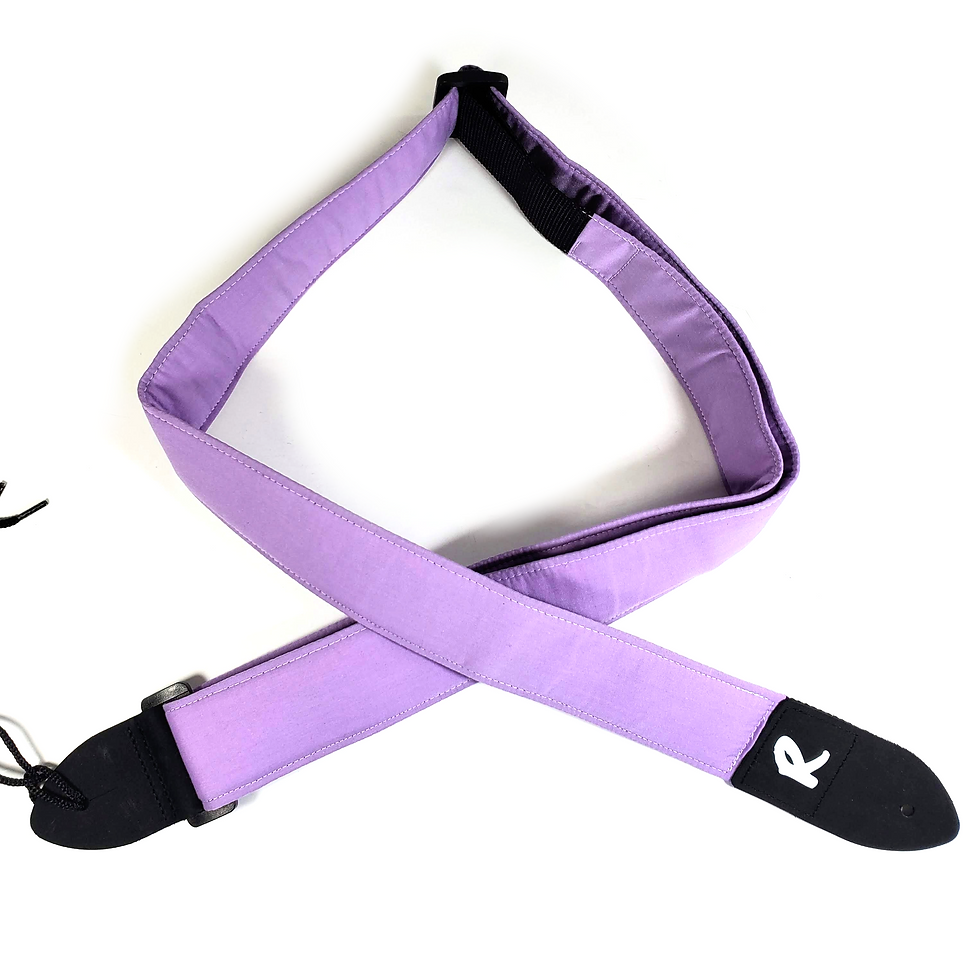 Thumbnail: Purple Guitar Strap - Light Purple Guitar Strap - Adjustable -Double Padded-