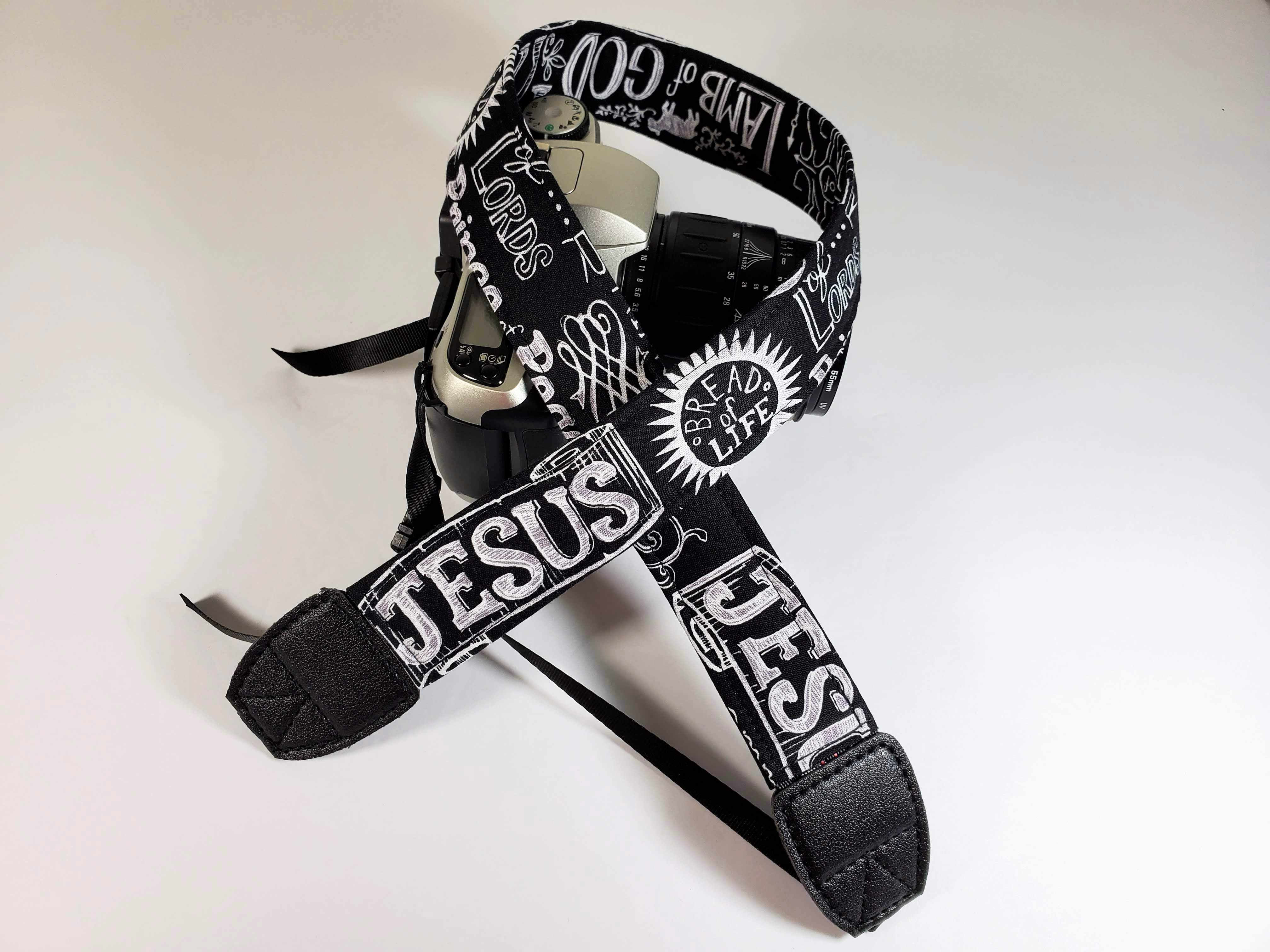 Jesus Camera Strap - Christian Religious Camera Strap -Double Padded Comfortabe