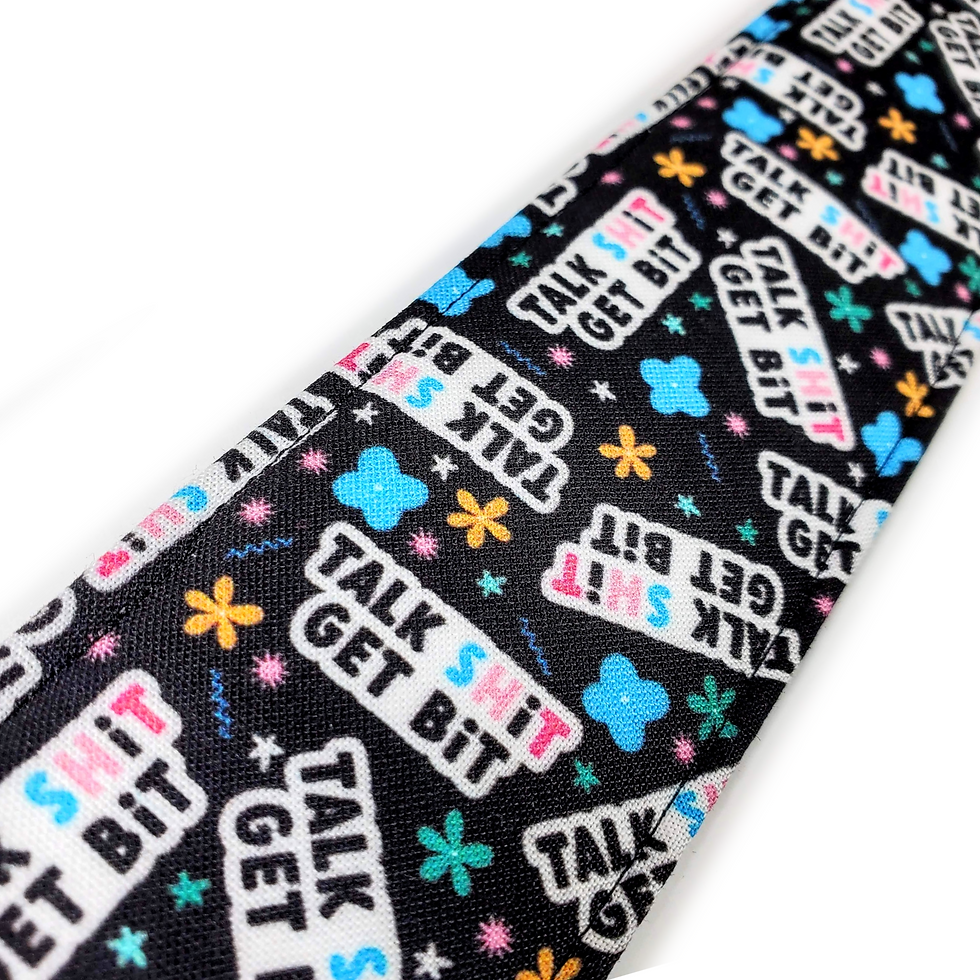 Thumbnail: Talk Shit Get Bit Guitar Strap - Multicolor Guitar Strap-