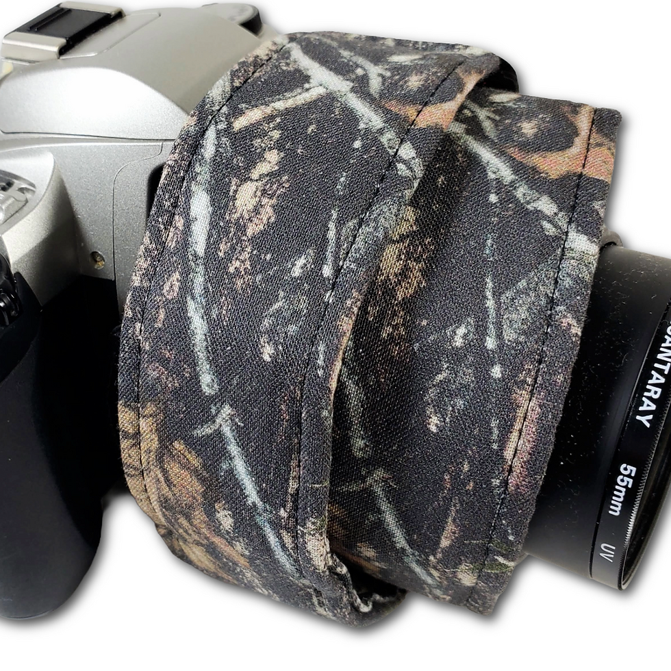 Thumbnail: Tree Camo Camera Strap - Realistic Tree Camouflage Camera Strap - Double Padded