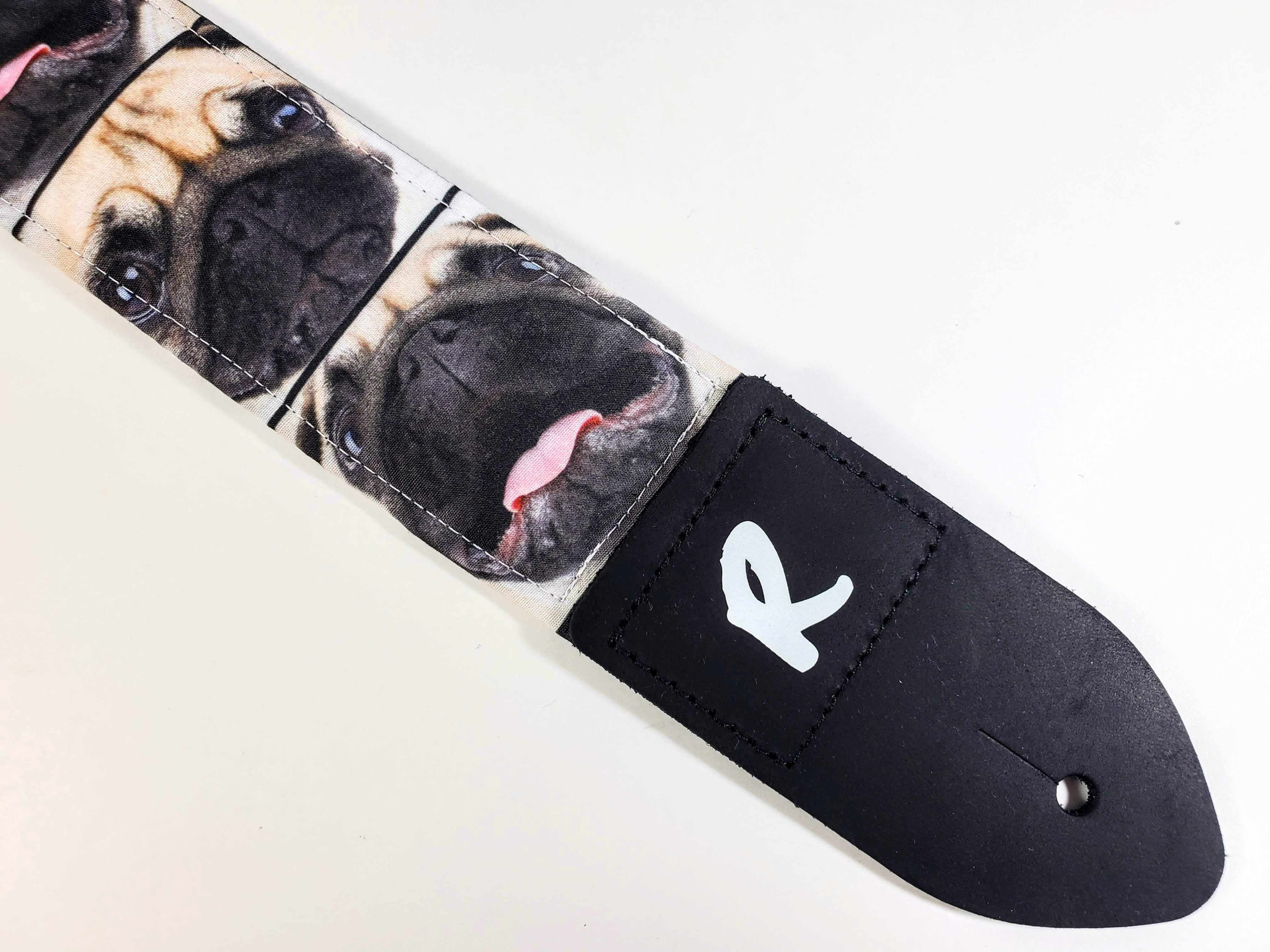 Pug Guitar Strap -Adorable Pug Dog Guitar Straps -Adorable Doggies