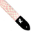 Thumbnail: Pink Diamond Swirl Guitar Strap -Pink White Punk Diamond Guitar Strap - Pink