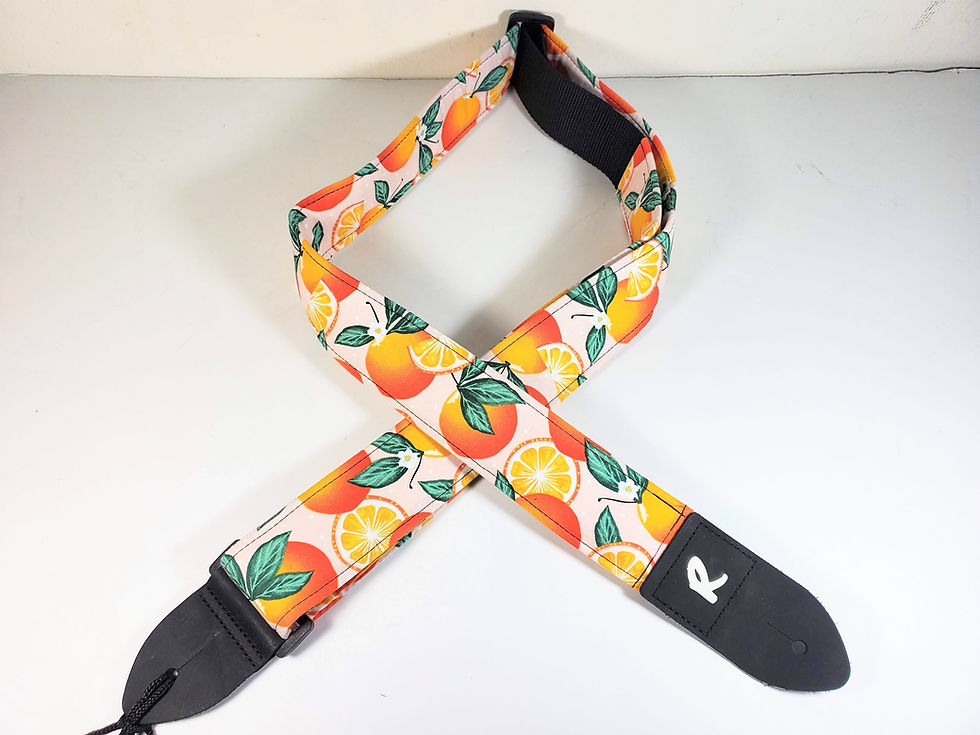 Thumbnail: Oranges Guitar Strap - Citrus Guitar Strap - Guitar Strap With Oranges-