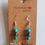 Miniature : Boucles Turquoise-Hématite "Communication"