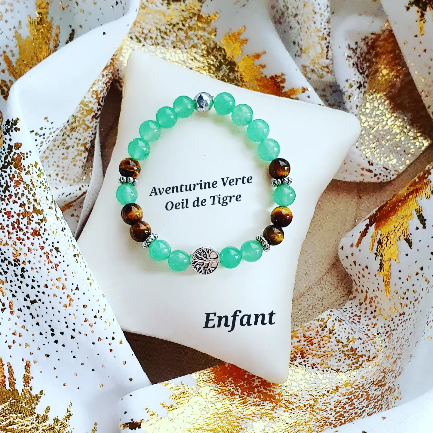 Bracelet Enfant "Stress-Epuisement-Motivation-Courage-Concentration"