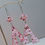 Miniature : Boucles Résine Triangles Strass Roses
