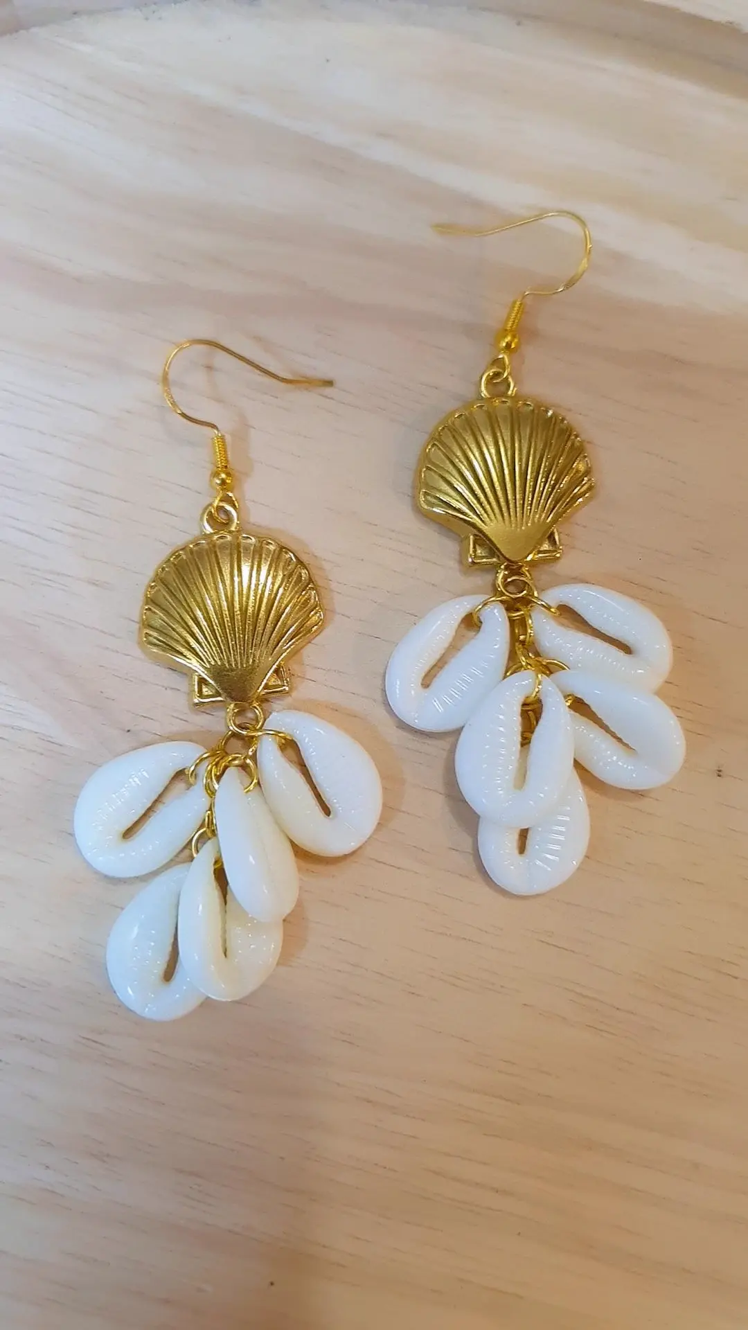 Boucles "Full Coquillages"