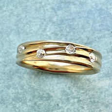 Flow 18ct Gold and Diamond Eternity Ring