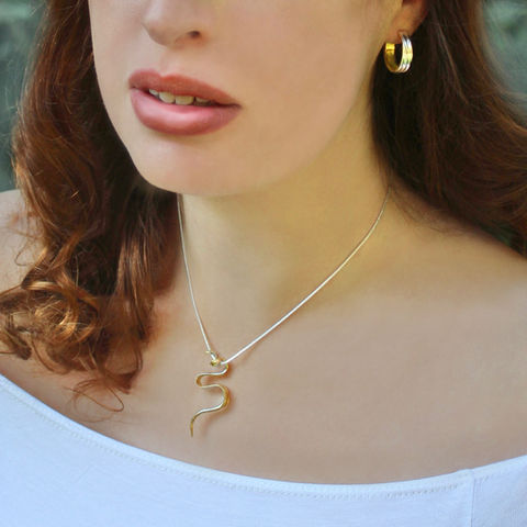 handmade jewellery by designer Wendy Penrose in Henley on Thames, Oxfordshire. Expertly crafted pendant has an unexpected asymmetric design and is a piece of modern statement  jewellery