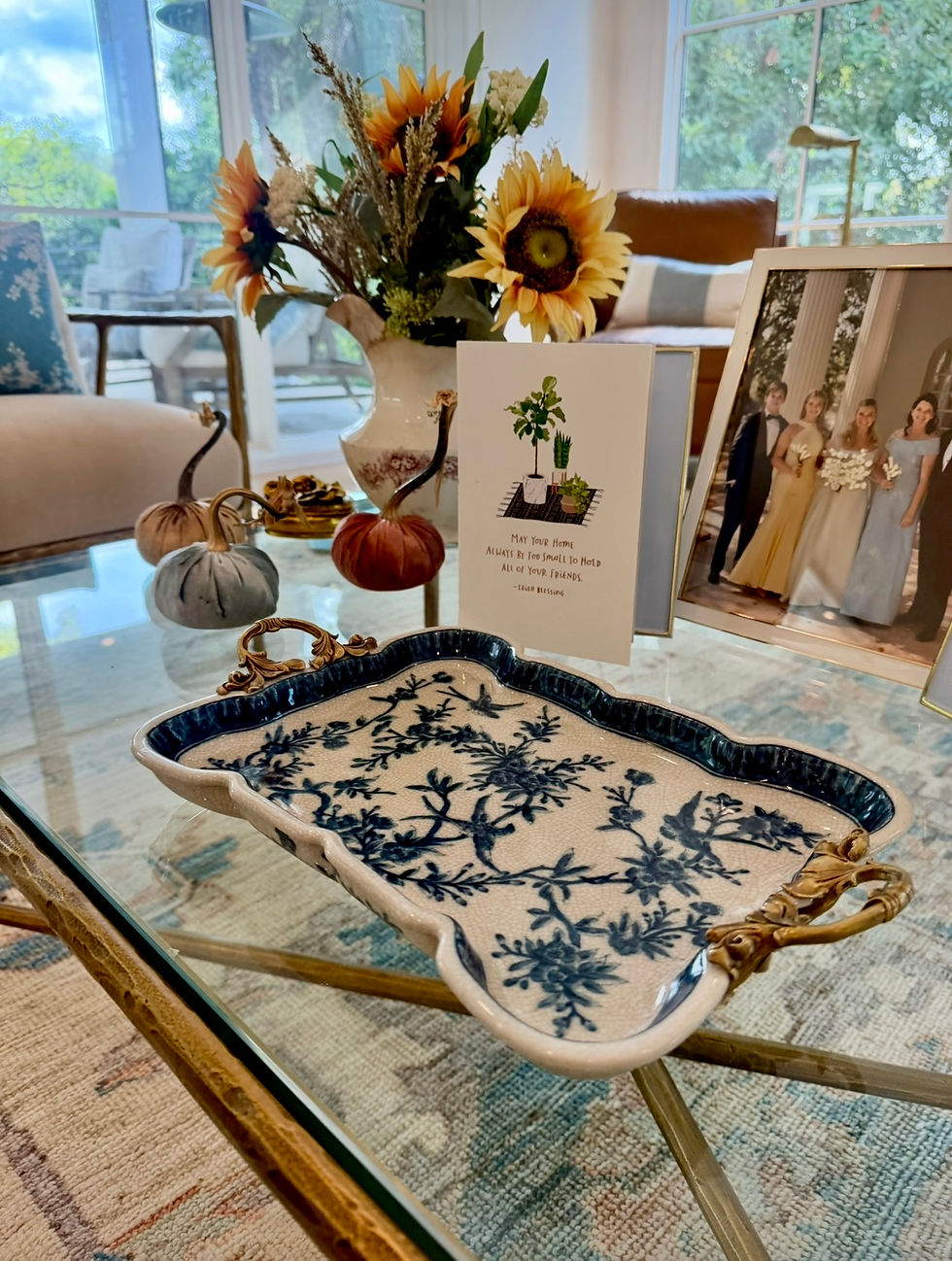 My Classic French Floral Blue and White Tray is a Timeless piece
