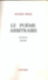 livre le poème arbitraire