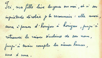 lettre manuscrite