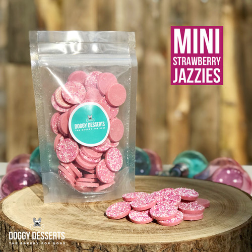 Mini Strawberry Jazzies Dog Chocolate Doggy Desserts