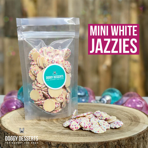 Mini White Jazzies Dog Chocolate Doggy Desserts