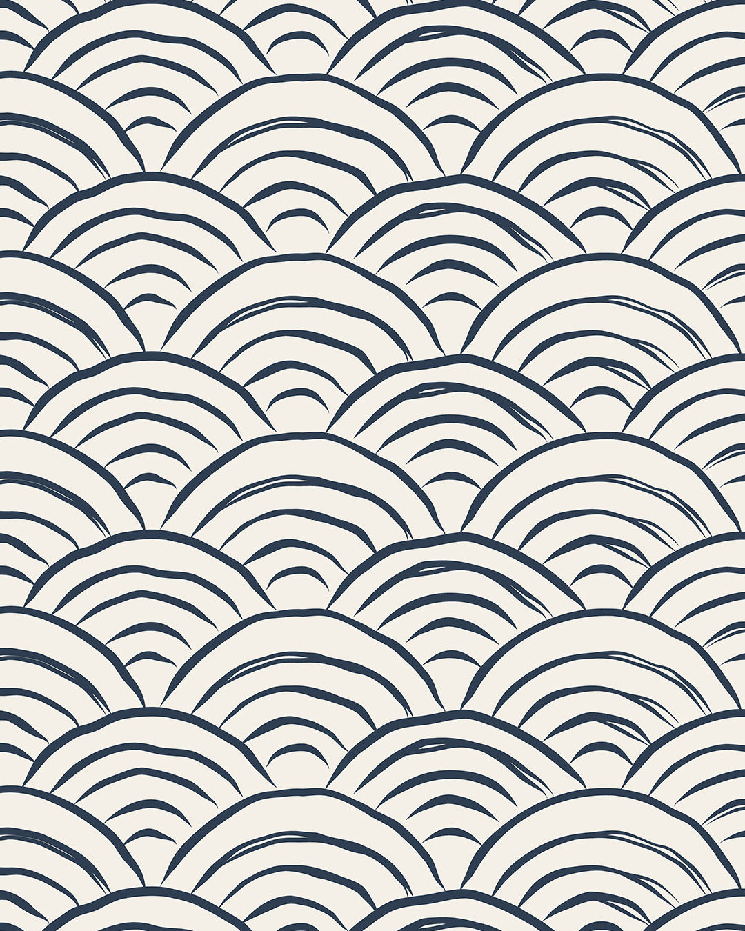 CLG-KK-BT-Brush Stroke Scallop Arch Motif - Off White Indig