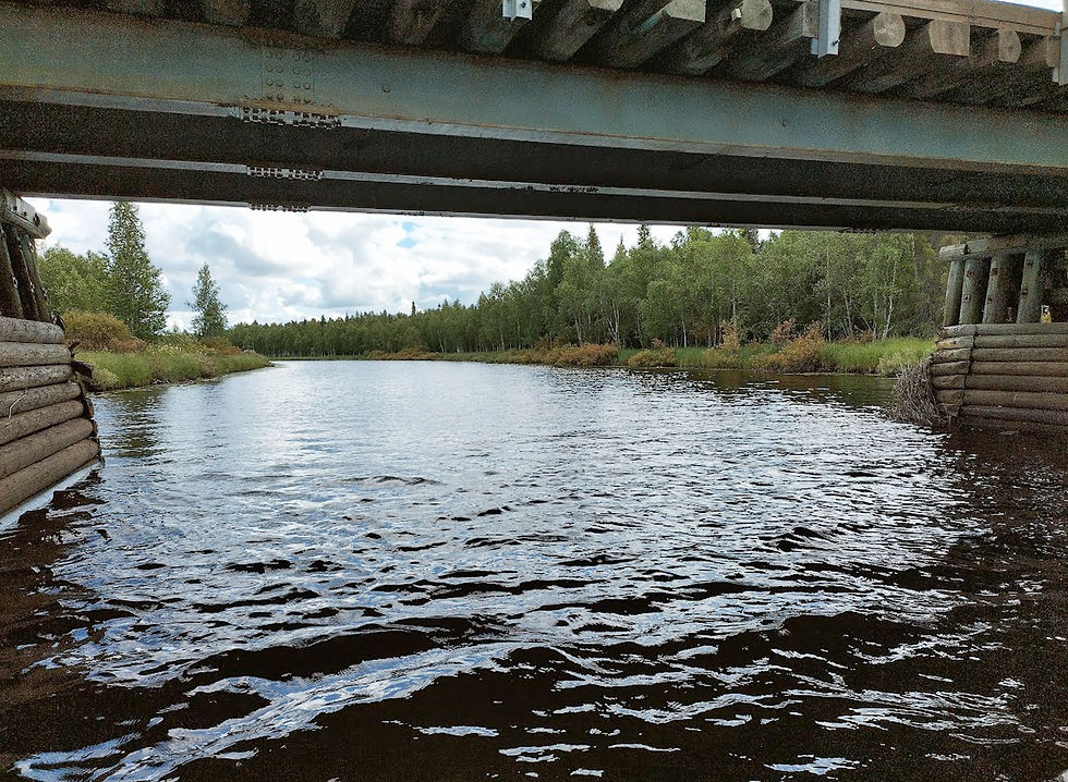 Vaattojärventien ilta ylittää Vaattojoen