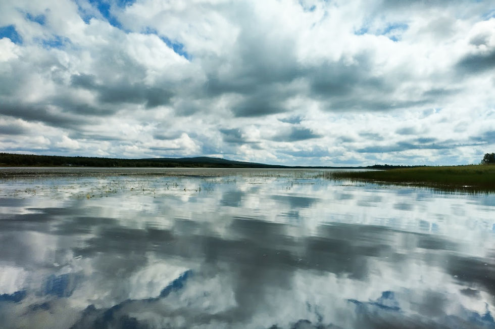 Pilvitaivasta Vaattojärven yllä