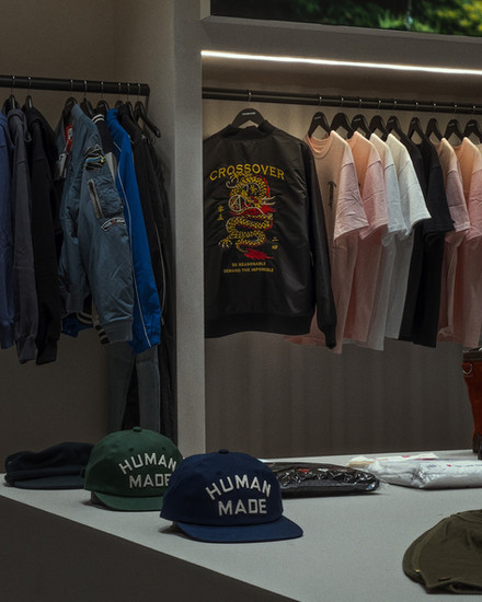 human made caps and other apparel in crossover flagship store malaysia