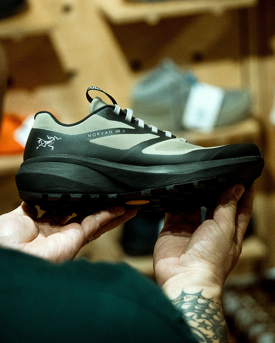 black and grey in campers' corner store  singapore bukit timah arc'teryx, gorpcore