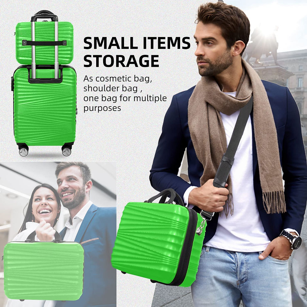 Miniatura: Luggage 5 Piece Sets, Hard Shell Luggage Set Expandable Carry on Luggage Suitca