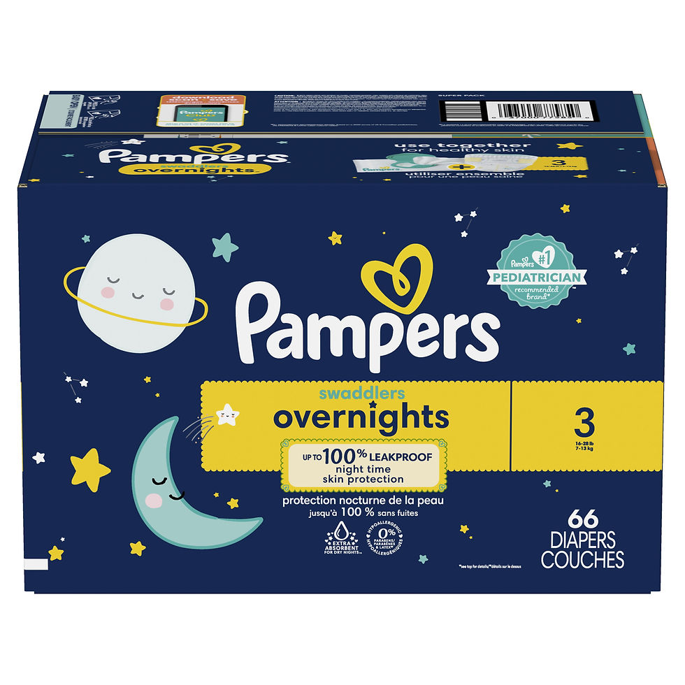 Miniaturbild: Pampers Swaddlers Overnight Diapers (Choose Your Size & Count)