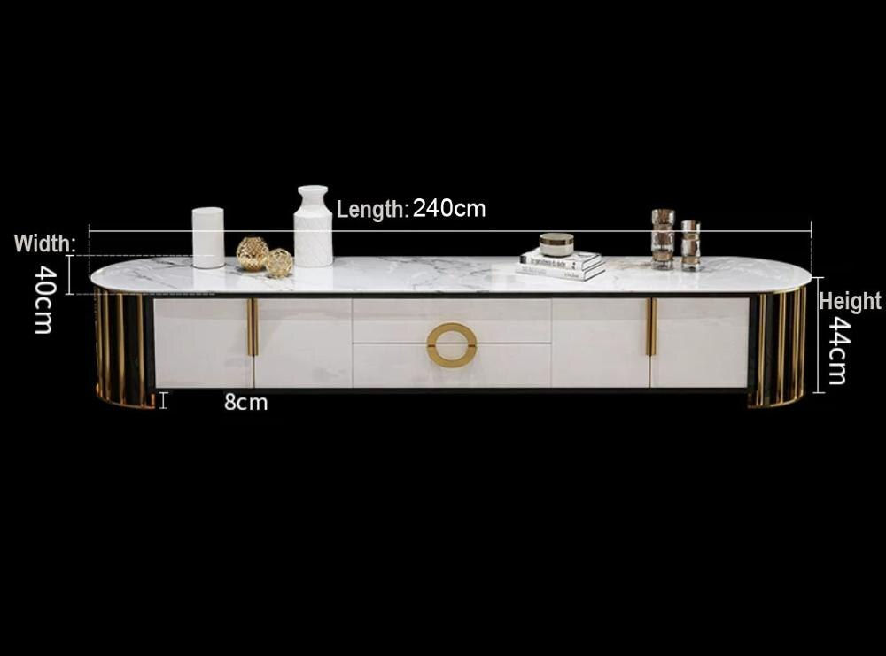High Quality Stainless Steel Marble TV Table /Coffee Table/Sofa Stand For Livin