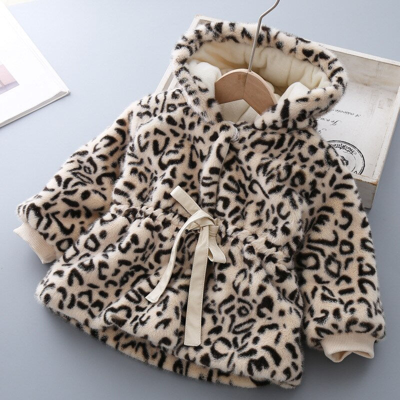 Miniaturbild: Girls' Hooded Plush Jacket Children's Jackets Warm Kids Jacket Boys Baby