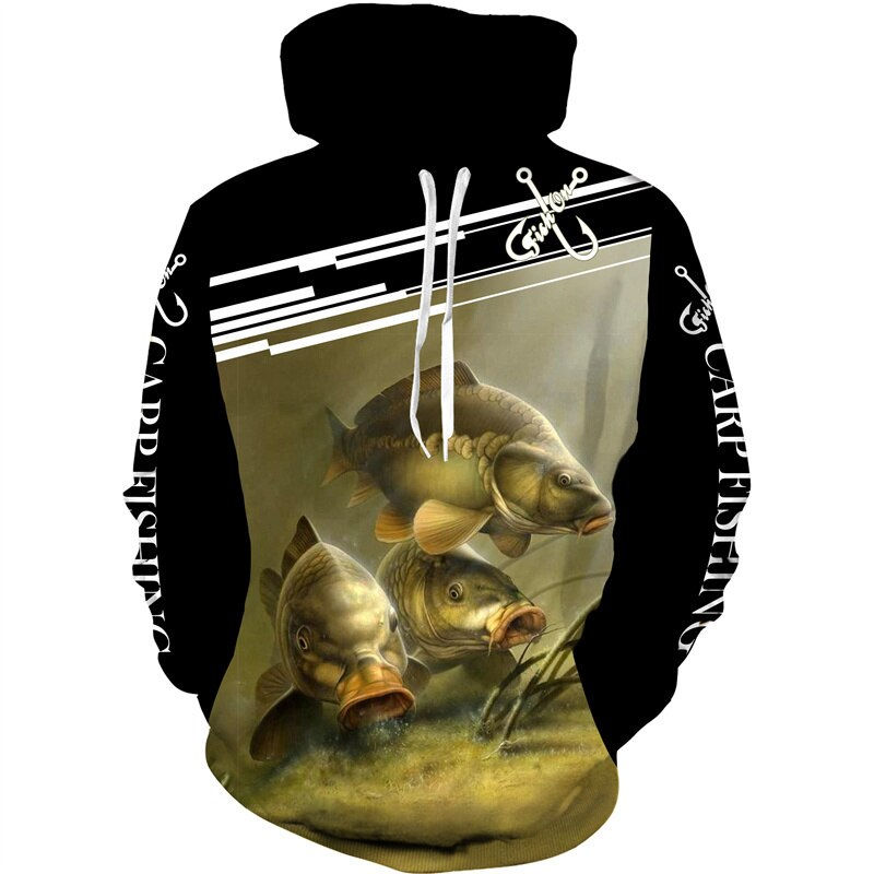Thumbnail: Men/Women Animal Fish Hunting Camo 3D Printed Hoodie/Set Harajuku Unisex Cool T