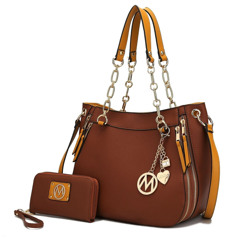Miniatura: MKF Collection Vegan Leather Shoulder Bag & Wallet Set, Purse Handbag for Women