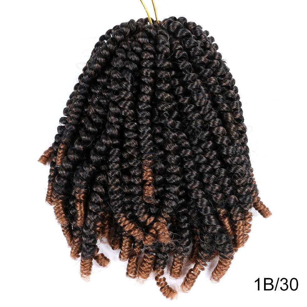 Thumbnail: YunRong Spring Twist Crochet Hair Synthetic Soft Locs 8 12Inches Braiding Hair 