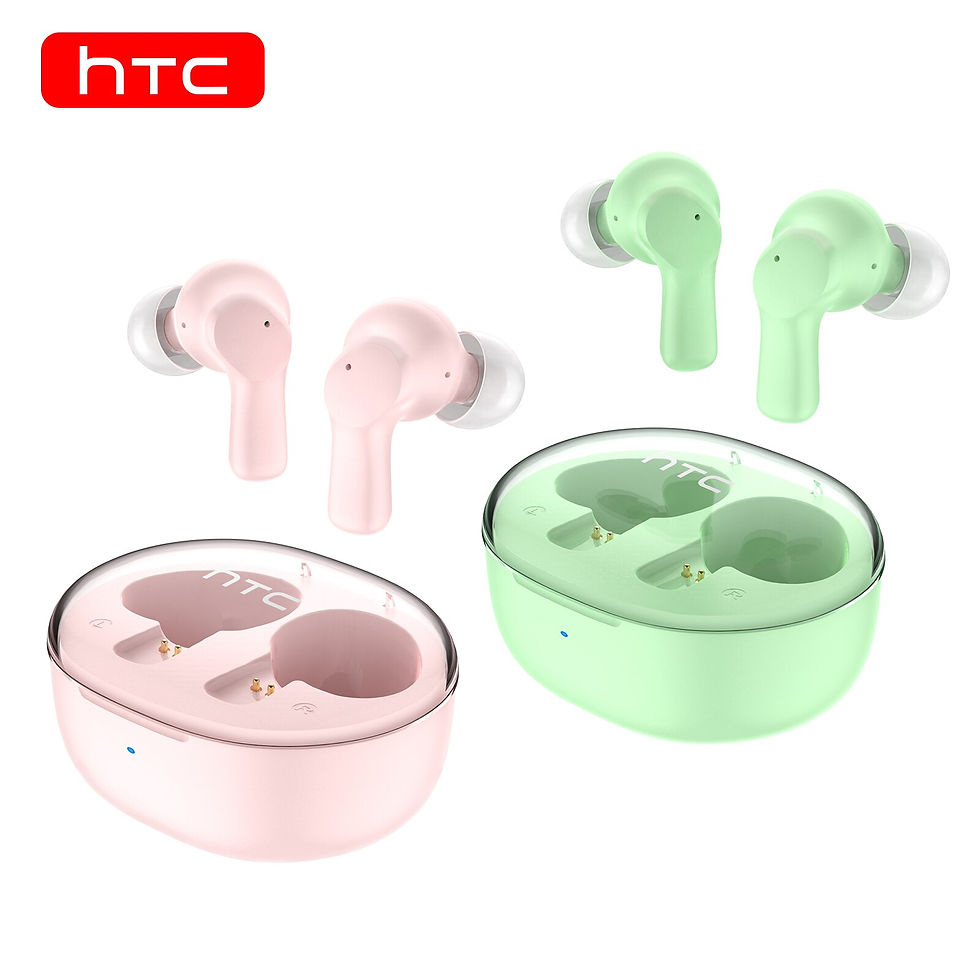 الصورة المصغرة: 2pcs HTC TWS2 Fone De Ouvido in-ear Sem Fio True Wireless Earbuds ENC Noise Red